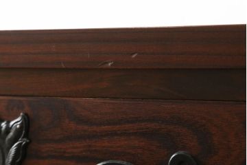 中古　美品　岩谷堂箪笥　力強い木目が魅力の衣装箪笥(整理箪笥、和タンス、引き出し、チェスト)(R-049967)