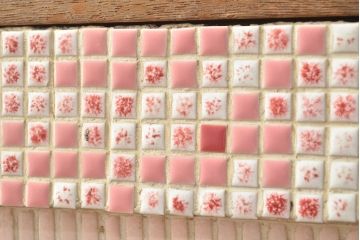 和製アンティーク　希少!　タイル付きの可愛いタバコ屋ガラスケース(ショーケース、陳列棚)(R-049970)