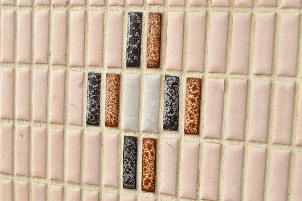 和製アンティーク　希少!　タイル付きの可愛いタバコ屋ガラスケース(ショーケース、陳列棚)(R-049970)