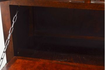 中古　美品　松本民芸家具　コレクションにもおすすめ!クラシックな雰囲気が格好いいS.P型ワインボード(ワインラック、収納棚、戸棚、キャビネット、SP型)(定価約99万円)(R-049972)