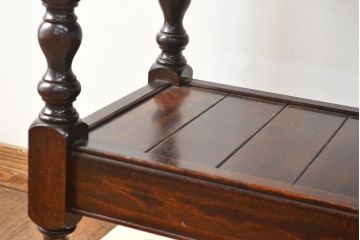 中古　美品　松本民芸家具　コレクションにもおすすめ!クラシックな雰囲気が格好いいS.P型ワインボード(ワインラック、収納棚、戸棚、キャビネット、SP型)(定価約99万円)(R-049972)