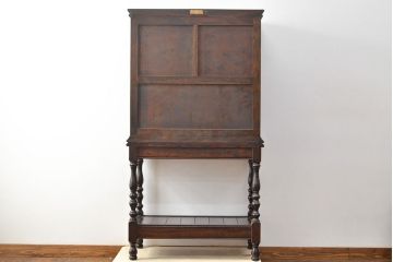 中古　美品　松本民芸家具　コレクションにもおすすめ!クラシックな雰囲気が格好いいS.P型ワインボード(ワインラック、収納棚、戸棚、キャビネット、SP型)(定価約99万円)(R-049972)