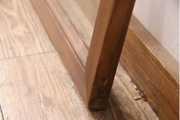 和製アンティーク　ディスプレイとしてもおすすめ!片面ガラス入りの組子欄間(明かり取り、明り取り)(R-049975)