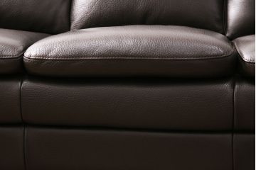 展示品　IDC大塚家具　極美品　新古品　enzo dambrosio(エンツォダンブロシオ)　高級感溢れるイタリアデザインの本革製3人掛けソファ(定価約40万円)(3P、三人掛け)(R-049988)