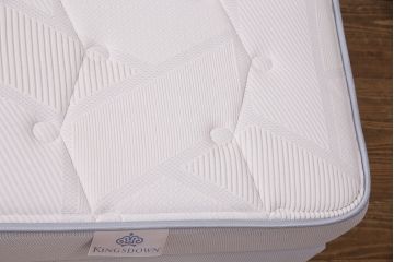 中古　美品　IDC大塚家具　KINGSDOWN(キングスダウン)社　REGALIA(レガリア)シリーズ　「オネスティ2」　シングルサイズ　ベッドマットレス&ボトムクッションセット(定価約11万円)(シングルベッド)(R-049991)