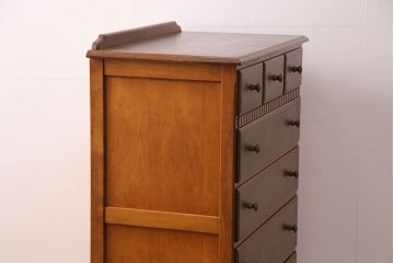 中古　横浜ダニエル(Daniel)　滑らかな木肌と温かみのある色合いが魅力のチェストセブン(S)(定価約40万円)(チェスト、引き出し)(R-049994)
