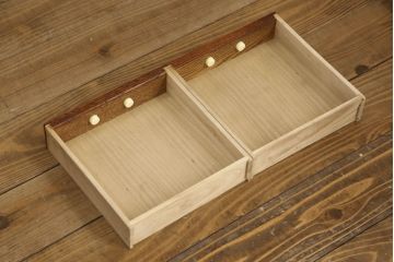 和製ビンテージ　特大サイズ!　高級品　総ケヤキ材製の関西火鉢(木製火鉢、囲炉裏、ヴィンテージ)(R-049999)