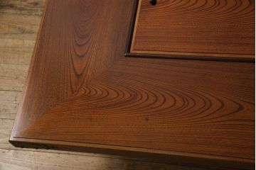 和製ビンテージ　特大サイズ!　高級品　総ケヤキ材製の関西火鉢(木製火鉢、囲炉裏、ヴィンテージ)(R-049999)