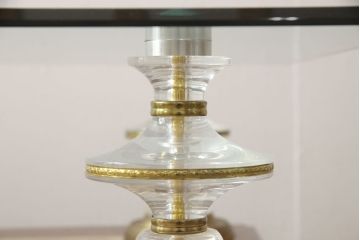 中古　イタリア製　異彩を放つデザインが魅力的なセンターテーブル(ローテーブル)(R-050000)