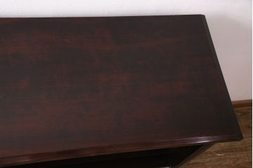 中古　九州民芸家具　上品さとモダンな雰囲気が魅力的なサイドボード(収納棚、戸棚、飾り棚)(R-050004)
