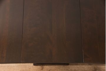 中古　北海道民芸家具　#430　洗練されたデザインのバタフライ卓(ダイニングテーブル、エクステンションテーブル)(定価約20万円)(R-050005)