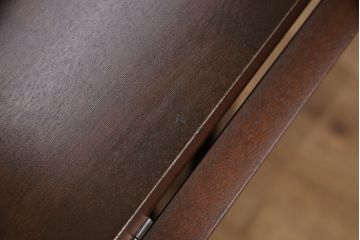 中古　北海道民芸家具　#430　洗練されたデザインのバタフライ卓(ダイニングテーブル、エクステンションテーブル)(定価約20万円)(R-050005)