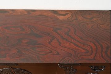 中古　岩谷堂箪笥　桜木作　迫力ある金具が魅力のテレビ台(収納棚、箪笥、和タンス、ローボード)(R-050006)