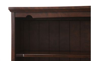 中古　北海道民芸家具　和・洋どちらの空間にも馴染みやすいシックな本棚(書棚、飾り棚)(定価約22万円)(R-050007)