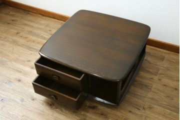 イギリスヴィンテージ　ERCOL(アーコール)　インテリアの差をつける!希少なパンドラボックスコーヒーテーブル　(R-050009)