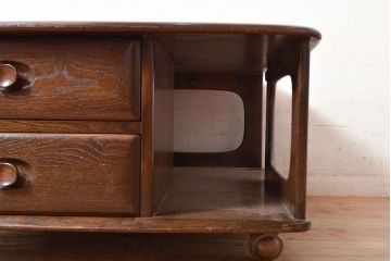 イギリスヴィンテージ　ERCOL(アーコール)　インテリアの差をつける!希少なパンドラボックスコーヒーテーブル(センターテーブル、ローテーブル、ビンテージ、英国)(R-050009)