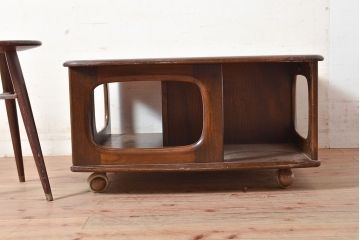 イギリスヴィンテージ　ERCOL(アーコール)　インテリアの差をつける!希少なパンドラボックスコーヒーテーブル(センターテーブル、ローテーブル、ビンテージ、英国)(R-050009)