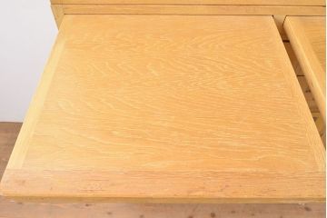 【簡易リペア限定品】レトロ家具　昭和レトロ　KIHARA　ナラ材のあたたかみのある風合いが魅力的なネームプレート付きカードケース(引き出し、チェスト、図書館、図書室)(R-050020)