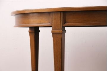 中古　美品　ブランド家具　DREXEL HERITAGE(ドレクセルヘリテイジ)　Triune(トライユン)　品のある佇まいがすてきなダイニングテーブル(エクステンションテーブル)(R-050026)
