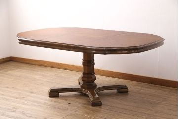 中古　アメリカ製　ブランド家具　DREXEL HERITAGE(ドレクセルヘリテイジ)　Grand Villa(グランドヴィラ)　ダイニングテーブル(エクステンションテーブル)(定価約60万円)(R-050027)