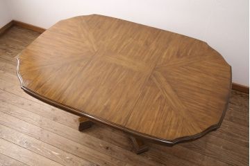 中古　アメリカ製　ブランド家具　DREXEL HERITAGE(ドレクセルヘリテイジ)　Grand Villa(グランドヴィラ)　ダイニングテーブル(エクステンションテーブル)(定価約60万円)(R-050027)