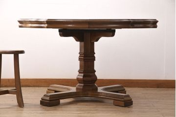 中古　アメリカ製　ブランド家具　DREXEL HERITAGE(ドレクセルヘリテイジ)　Grand Villa(グランドヴィラ)　ダイニングテーブル(エクステンションテーブル)(定価約60万円)(R-050027)