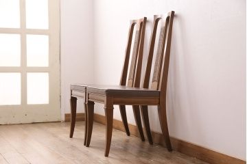 中古　アメリカ製　DREXEL HERITAGE(ドレクセルヘリテイジ) Triune(トライユン)シリーズ　チェア2脚セット(ダイニングチェア、椅子)(定価1脚約15万円)(R-050028)