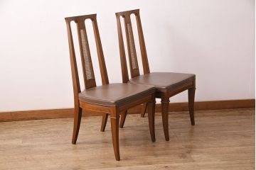 中古　アメリカ製　DREXEL HERITAGE(ドレクセルヘリテイジ) Triune(トライユン)シリーズ　チェア2脚セット(ダイニングチェア、椅子)(定価1脚約15万円)(R-050029)