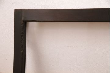 アンティーク建具　昭和初期　当時物のガラス入り!グリーンカラーがアクセントの色ガラス入り欄間(明り取り、明かり取り)(R-050031)