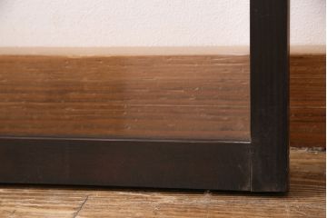 アンティーク建具　昭和初期　当時物のガラス入り!グリーンカラーがアクセントの色ガラス入り欄間(明り取り、明かり取り)(R-050031)