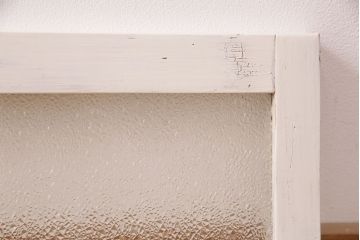 アンティーク建具　昭和初期　当時物のガラス入り!大正ロマンの雰囲気漂う色ガラス入り欄間(明り取り、明かり取り)(R-050033)