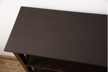 和製ヴィンテージ　北海道民芸家具　117型　飾り棚としてもおすすめ!和モダンな空間にぴったりの書棚(本棚、飾り棚、シェルフ、ビンテージ)(R-050050)