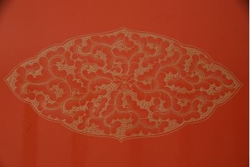 和製アンティーク　極上品!　本堆朱の座卓(ローテーブル)(R-050051)