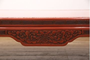 和製アンティーク　極上品!　本堆朱の座卓(ローテーブル)(R-050051)