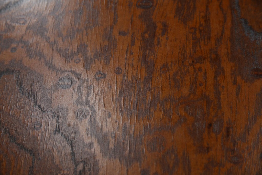 中古　岩谷堂箪笥　見事な手打ち金具と躍動感のある杢目が魅力の重ね箪笥　(R-050054)