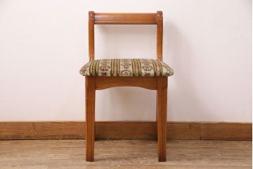 中古　美品　横浜ダニエル(daniel)　チェア付き　温かみのある色合いと上品な佇まいが魅力のドレッサー(鏡台)(定価約60万円)(R-050064)