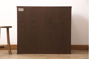 中古　伝統民芸　岩谷堂箪笥　美しい杢目と黒々とした金具が魅力の整理箪笥(チェスト、衣装タンス、引き出し)(R-050072)