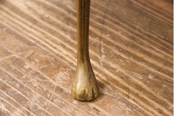 和製ビンテージ　高級品　優雅な雰囲気を醸し出す真鍮製飾り棚(飾り台、花台、ヴィンテージ)(R-050075)
