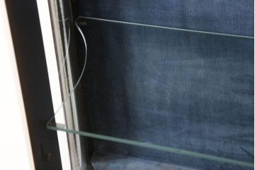 ヨーロッパヴィンテージ　スペイン家具　マホガニー材　クラシカルな雰囲気たっぷりのショーケース(ガラスケース、陳列棚、飾り棚、キャビネット、ビンテージ)(R-050076)