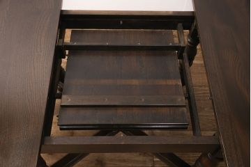 イギリスヴィンテージ　ERCOL(アーコール)　ニレ材　クラシカルな雰囲気漂うドローリーフテーブル(エクステンションテーブル、ダイニングテーブル、ビンテージ)(R-050080)
