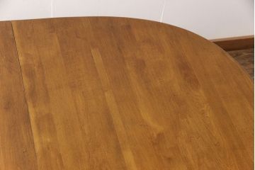 中古　ETHAN ALLEN(イーセンアーレン)　猫脚がおしゃれなドローリーフテーブル(エクステンションテーブル、ダイニングテーブル)(R-050081)