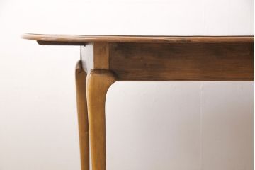 中古　ETHAN ALLEN(イーセンアーレン)　猫脚がおしゃれなドローリーフテーブル(エクステンションテーブル、ダイニングテーブル)(R-050081)