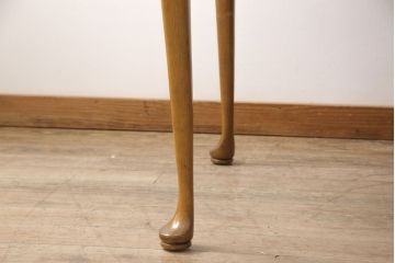 中古　ETHAN ALLEN(イーセンアーレン)　猫脚がおしゃれなドローリーフテーブル(エクステンションテーブル、ダイニングテーブル)(R-050081)