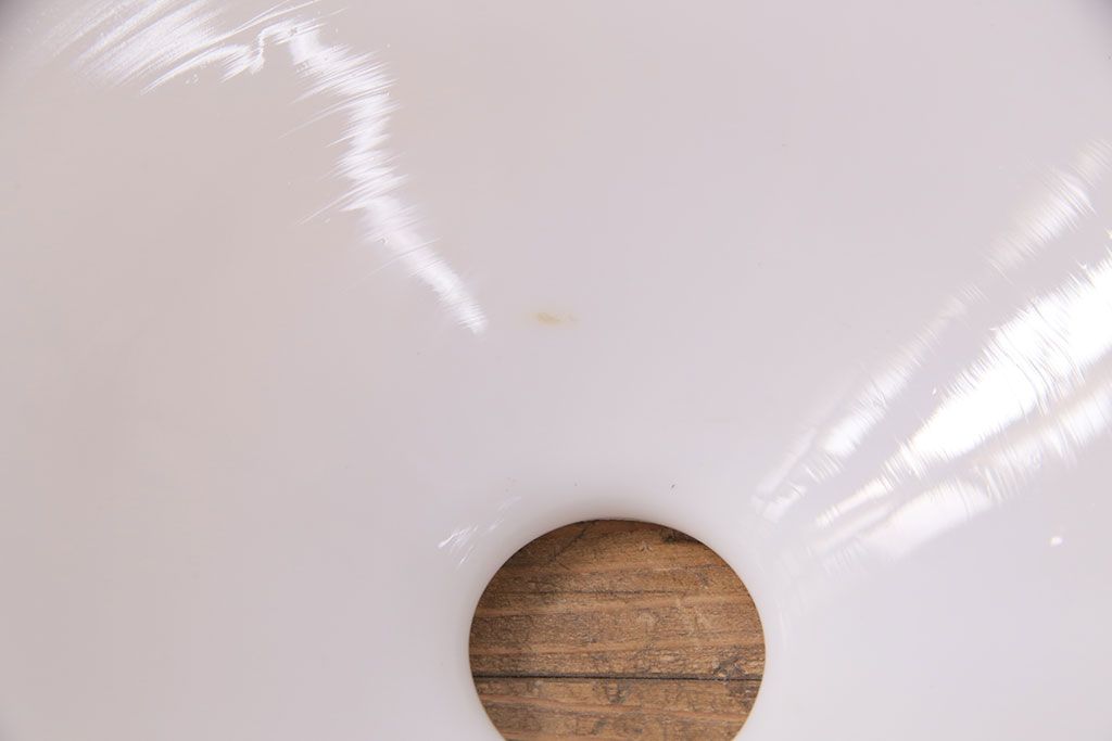 アンティーク照明　ナチュラルスタイルの空間にもおすすめ!平笠シェードの吊り下げ照明(ペンダントライト、天井照明、電笠)(R-050084)