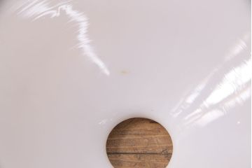 アンティーク照明　ナチュラルスタイルの空間にもおすすめ!平笠シェードの吊り下げ照明(ペンダントライト、天井照明、電笠)(R-050084)