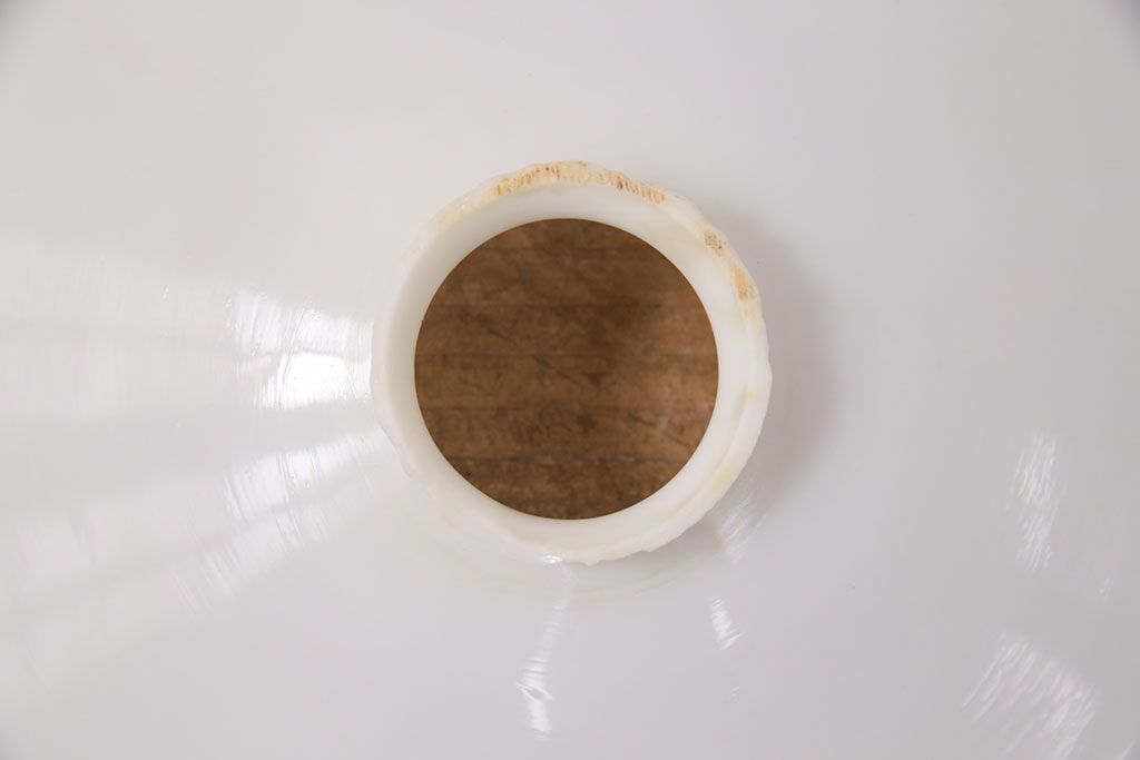 アンティーク照明　和製アンティーク　どこか懐かしさが漂う平笠シェードのペンダントライト2個セット(R-050085)