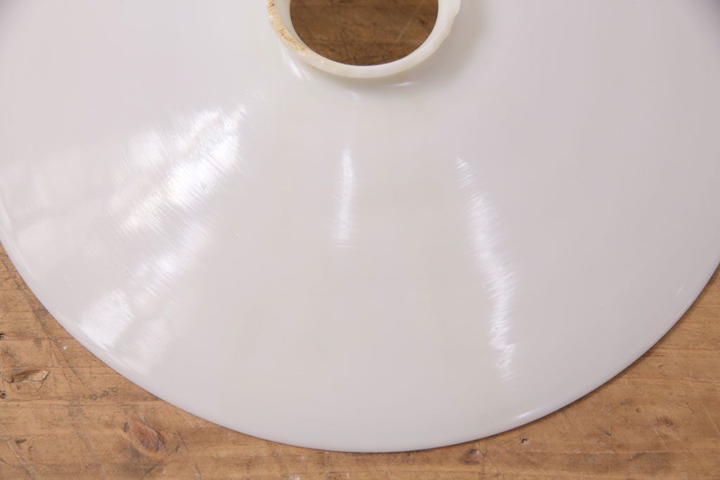 アンティーク照明　和製アンティーク　どこか懐かしさが漂う平笠シェードのペンダントライト2個セット(R-050085)