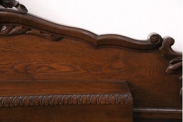 アンティーク家具　フランスアンティーク　オーク材　特注サイズ　繊細な彫刻が魅力!エレガントな雰囲気を醸し出す迫力満点の大きなサイドボード(キャビネット、戸棚、収納棚)(R-050087)