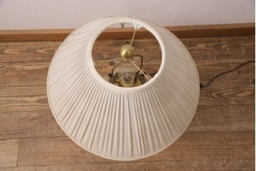 ヴィンテージ照明　大理石風のスタンドがクラシカルな雰囲気を醸しだすテーブルスタンド(卓上照明、テーブルライト、デスクスタンド、ビンテージ)(R-050098)