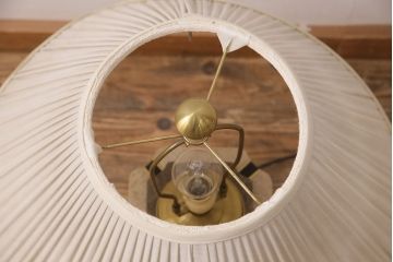 ヴィンテージ照明　大理石風のスタンドがクラシカルな雰囲気を醸しだすテーブルスタンド(卓上照明、テーブルライト、デスクスタンド、ビンテージ)(R-050098)